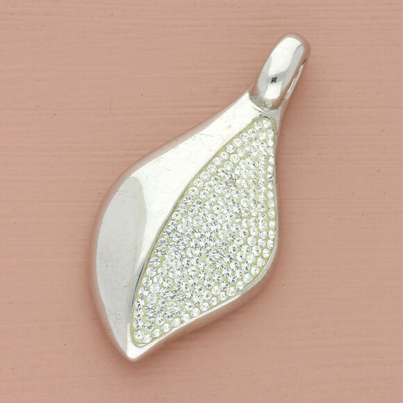 Sterling Jewelry - ❗️CLEARANCE❗️sterling silver pave white crystal pendant